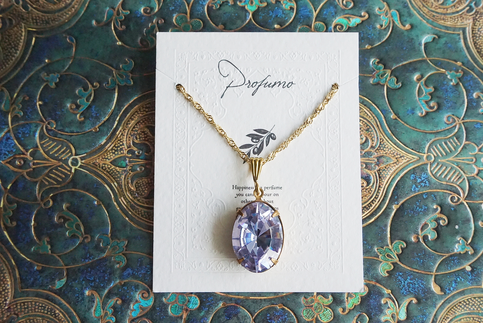 ビッグオーバル(アレキサンドライト)ネックレス