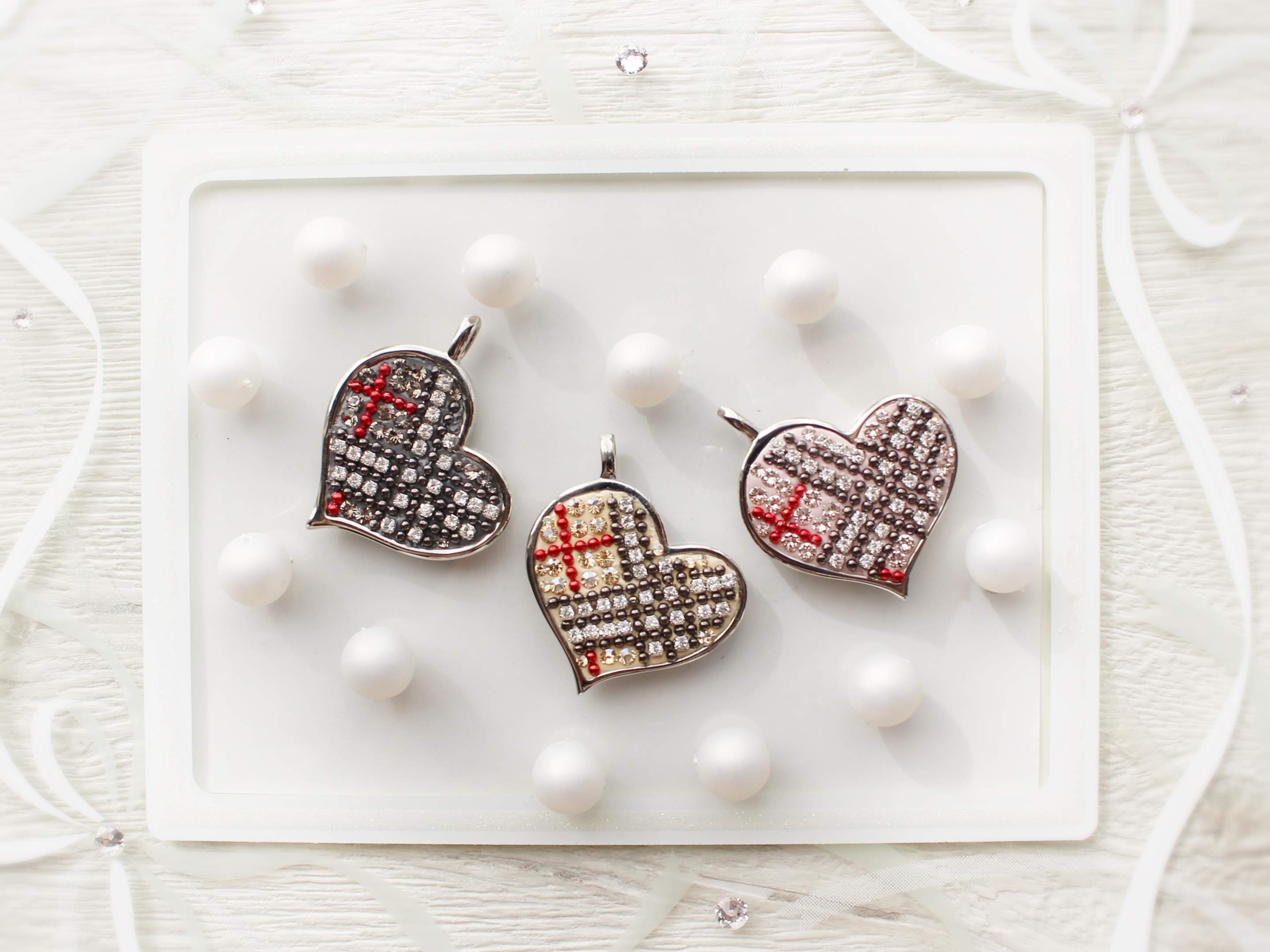 ハート好きの心をつかむ「失敗しないチェック柄ハート」のキット