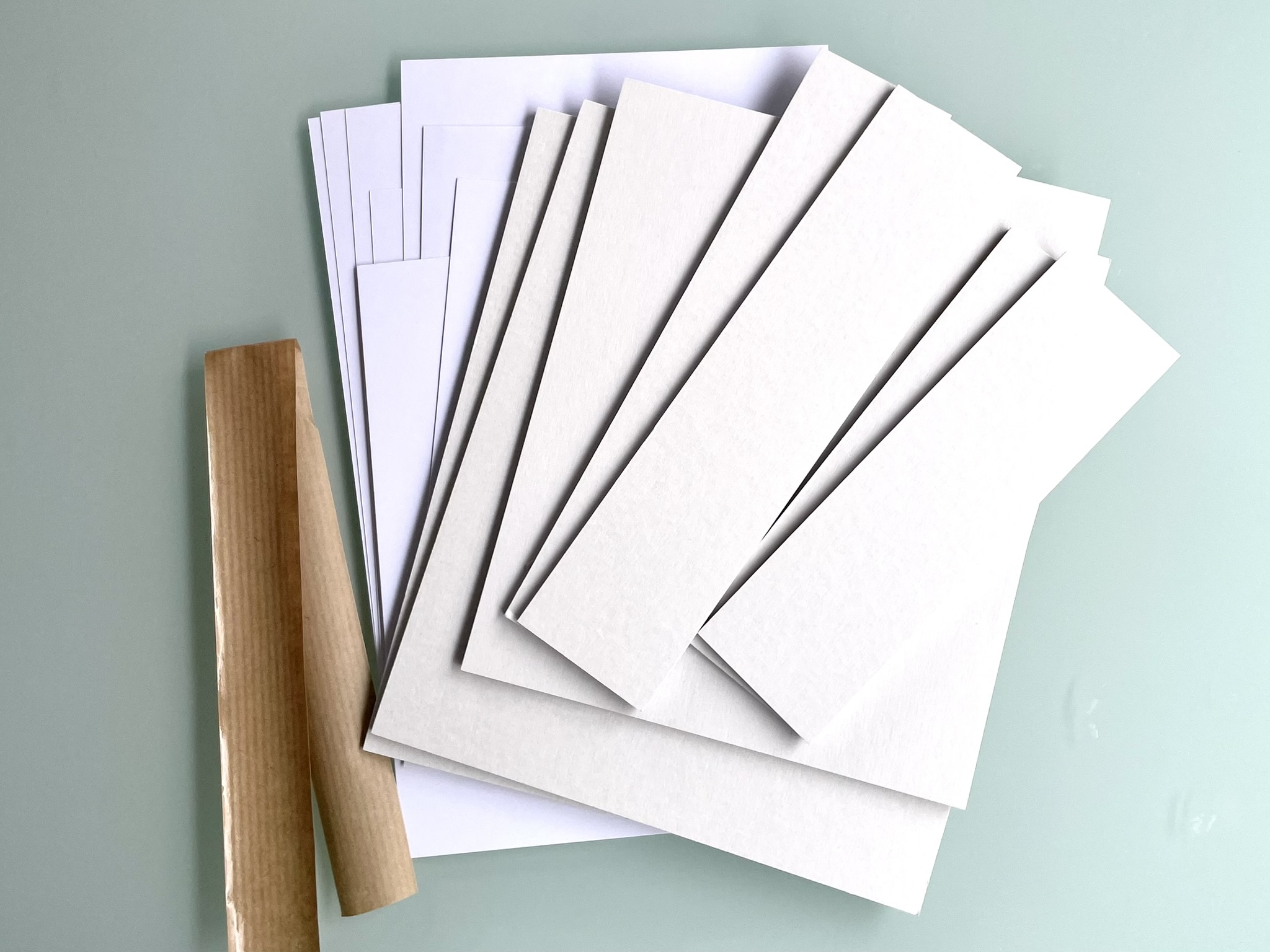 フレームボックスキット（厚紙、ケント紙、水貼りテープ）