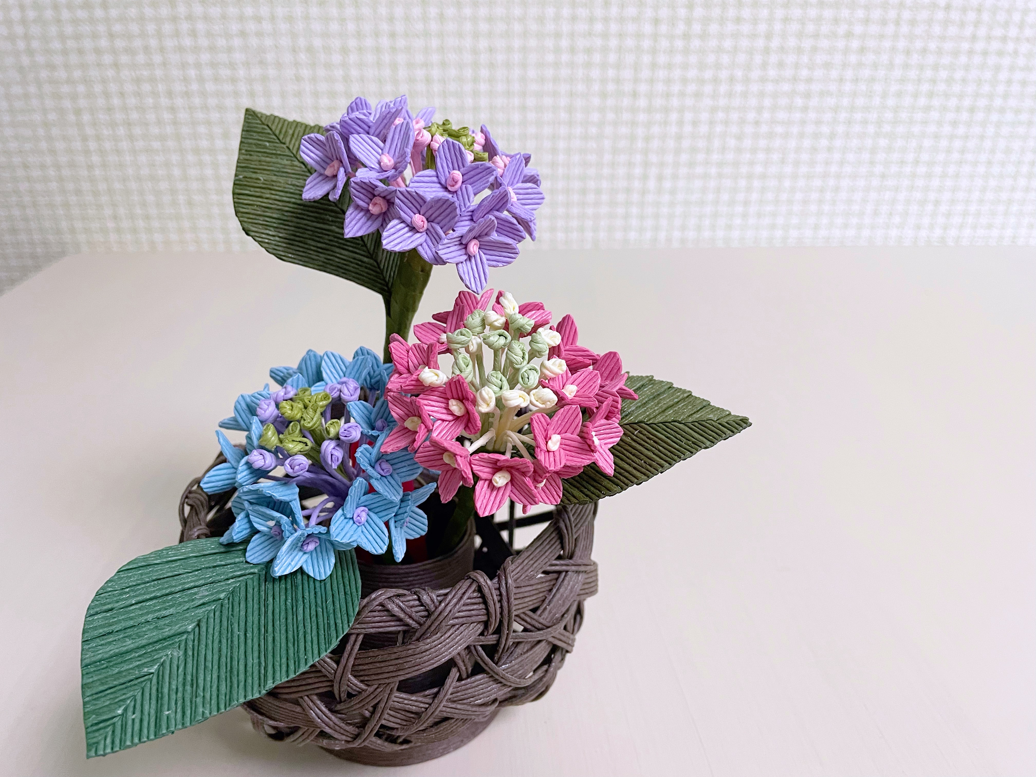 紙バンドでつくる あじさいインテリア 材料セット