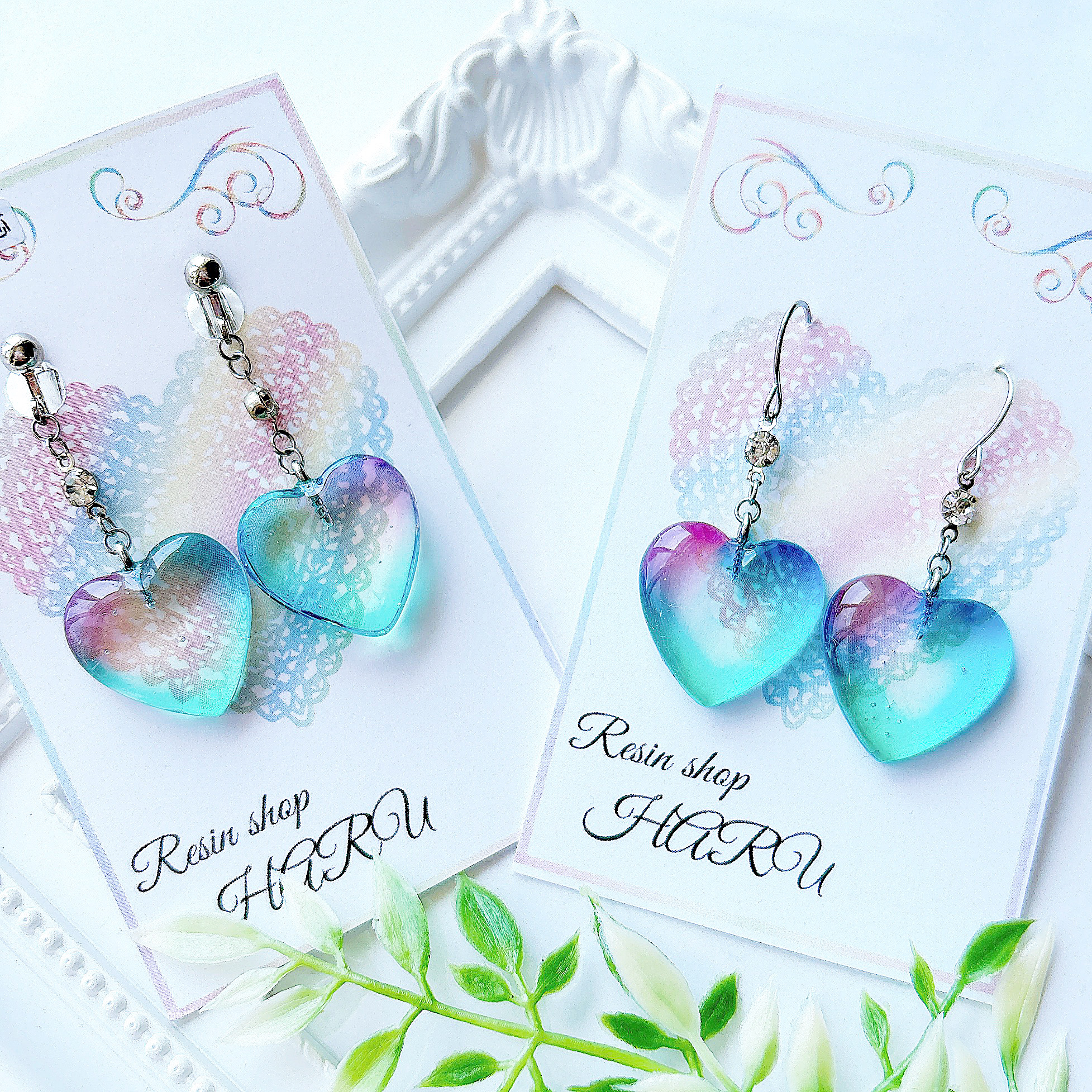 紅葉。.*✴雫型レジンピアス・イヤリング | FANTIST