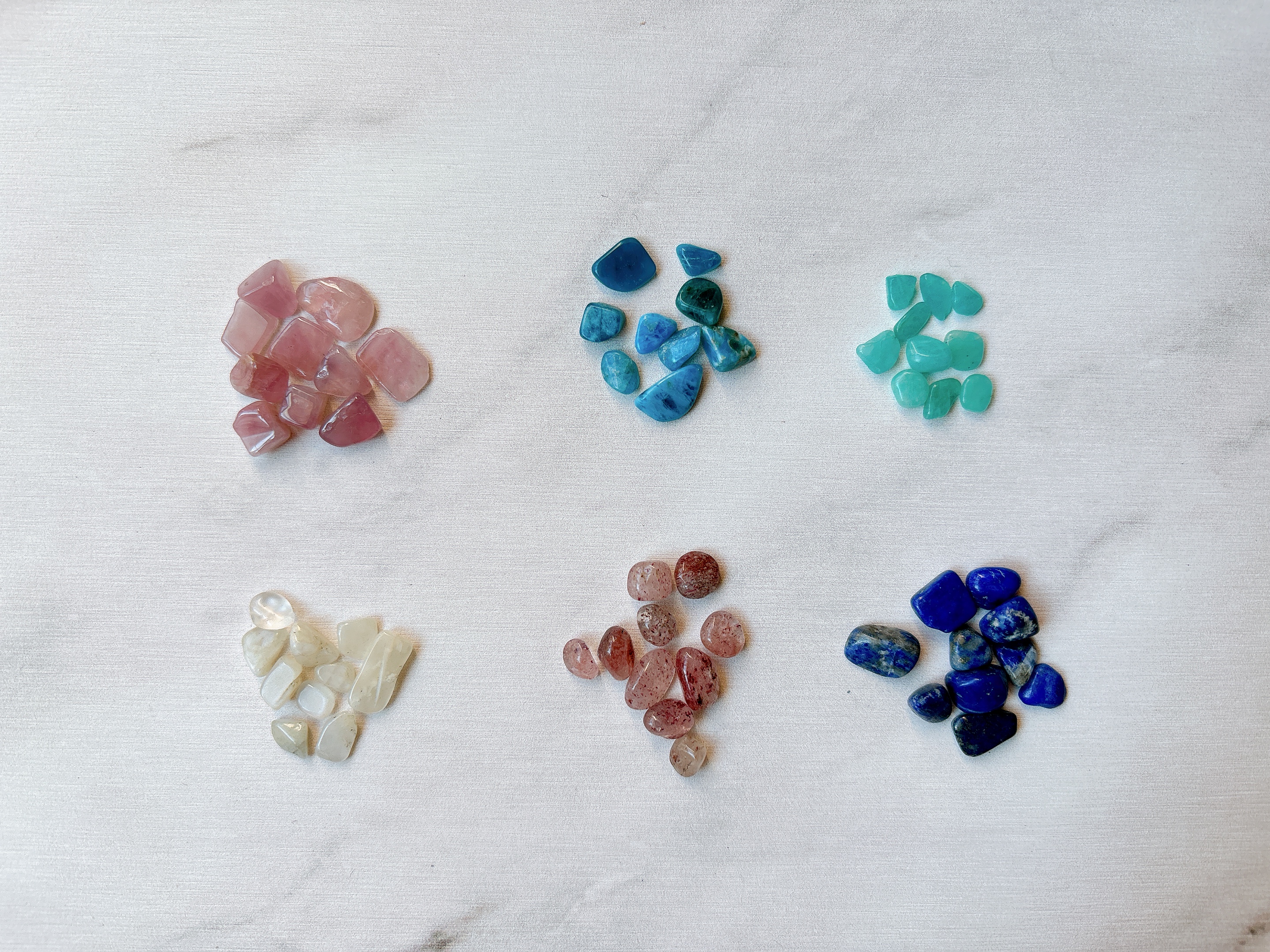 金継ぎアクセサリー用　天然石6種セット