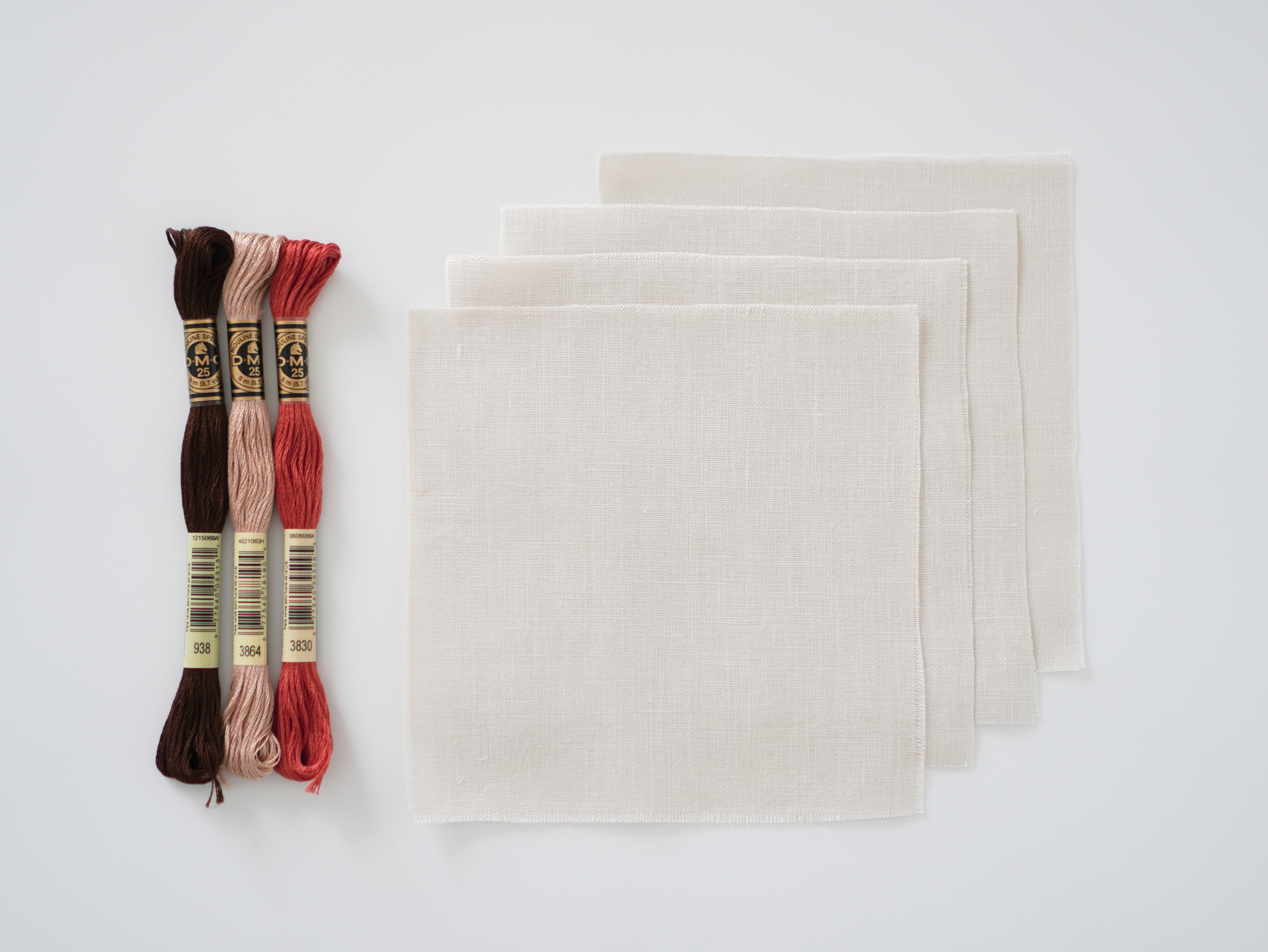 刺繍お試し基礎講座【布と糸セット】