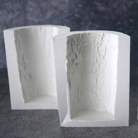 【受注製作】シリコンモールド (丸太キャンドルWHITE)