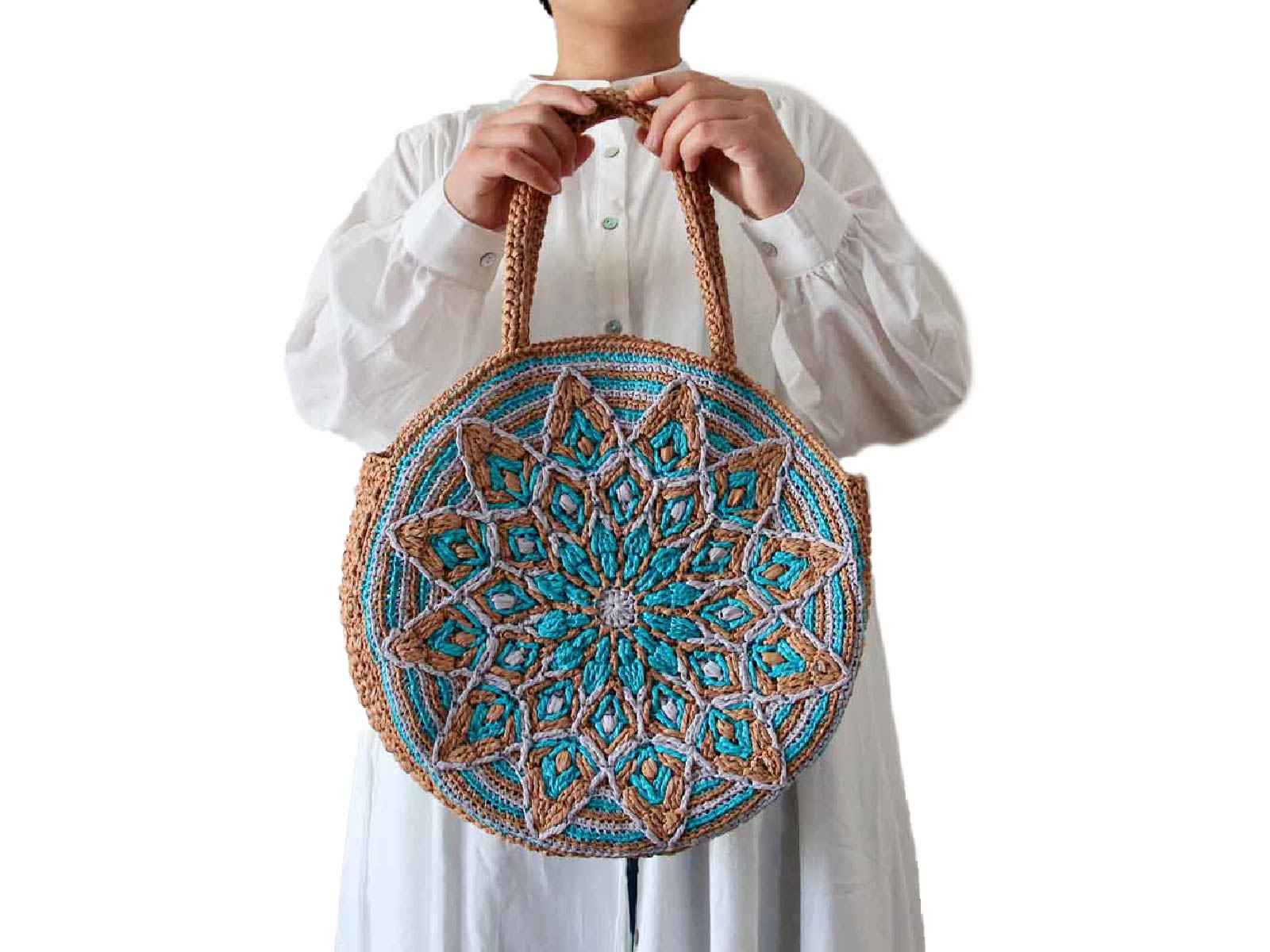 【キット】〈かぎ針編み〉アフリカンモチーフのパッチワークブルゾン