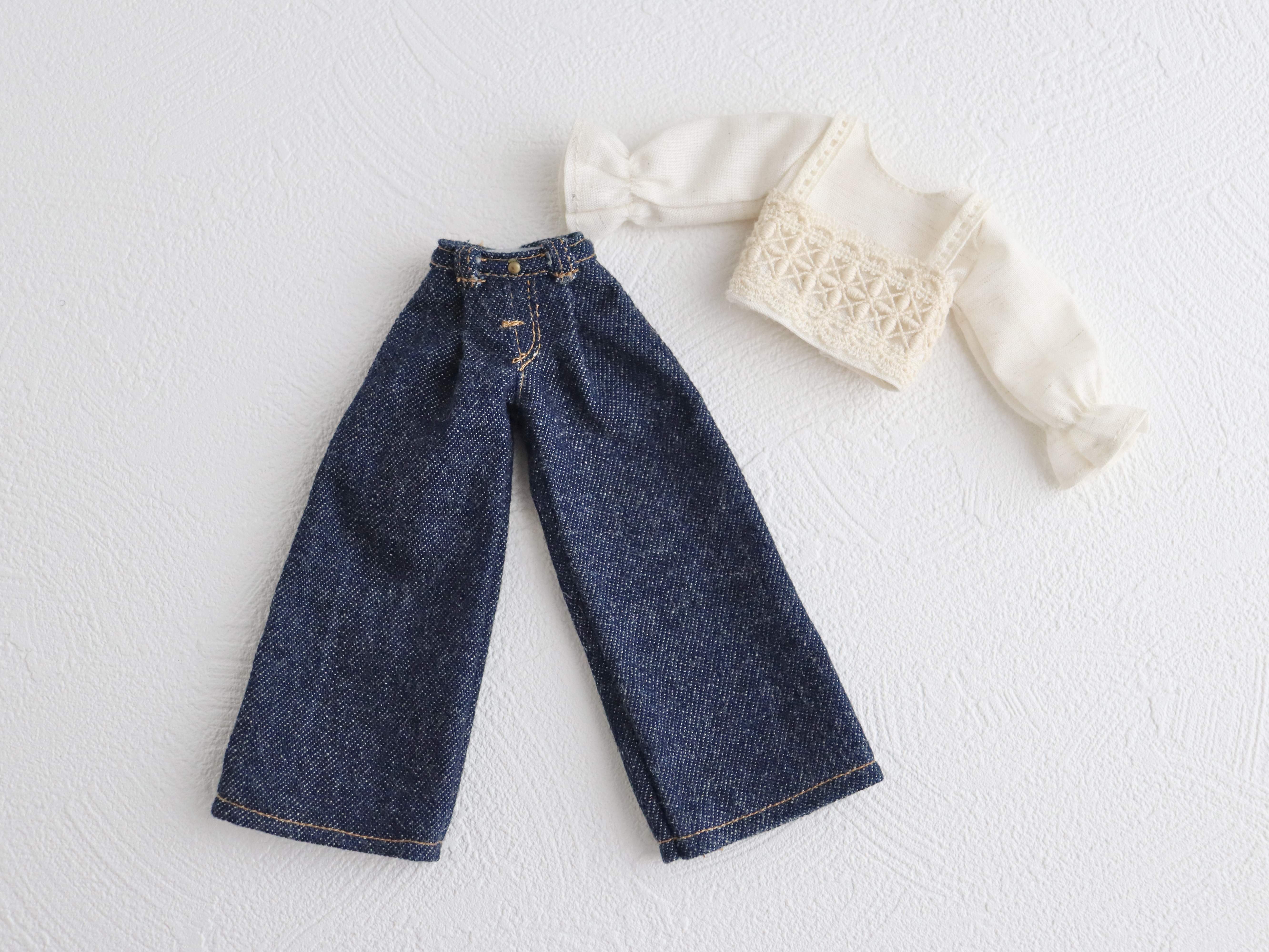 22cmドール服キット｜Lace & Denim