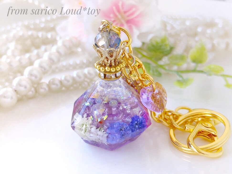 Spring perfumeバッグチャーム*purpleの画像2