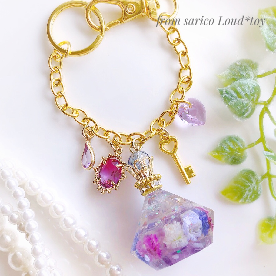 Spring perfumeバッグチャーム*purpleの画像3