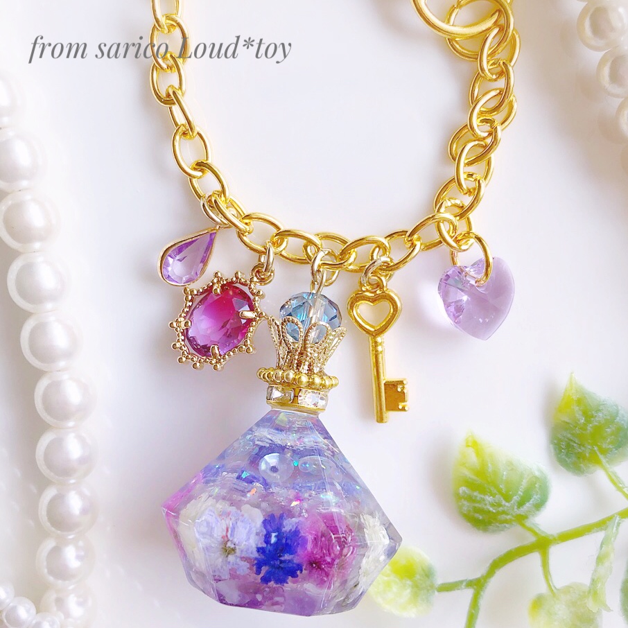 Spring perfumeバッグチャーム*purpleの画像4