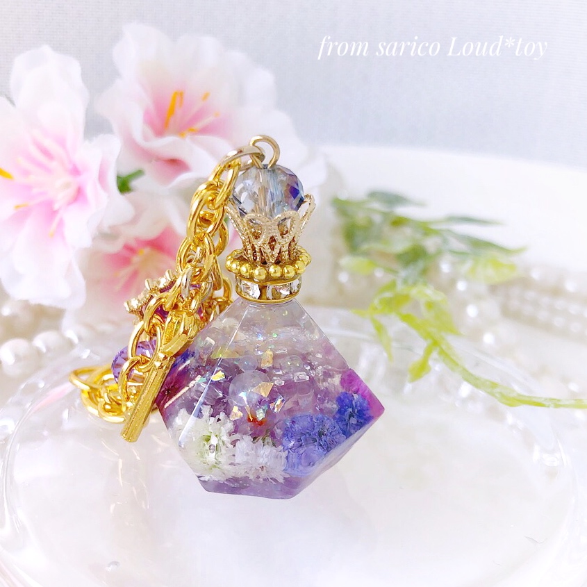 Spring perfumeバッグチャーム*purpleの画像5