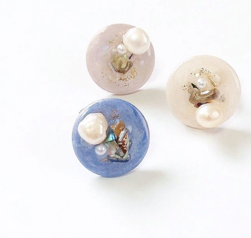 【送料無料】2way nuance shell pearl bijou designの画像2