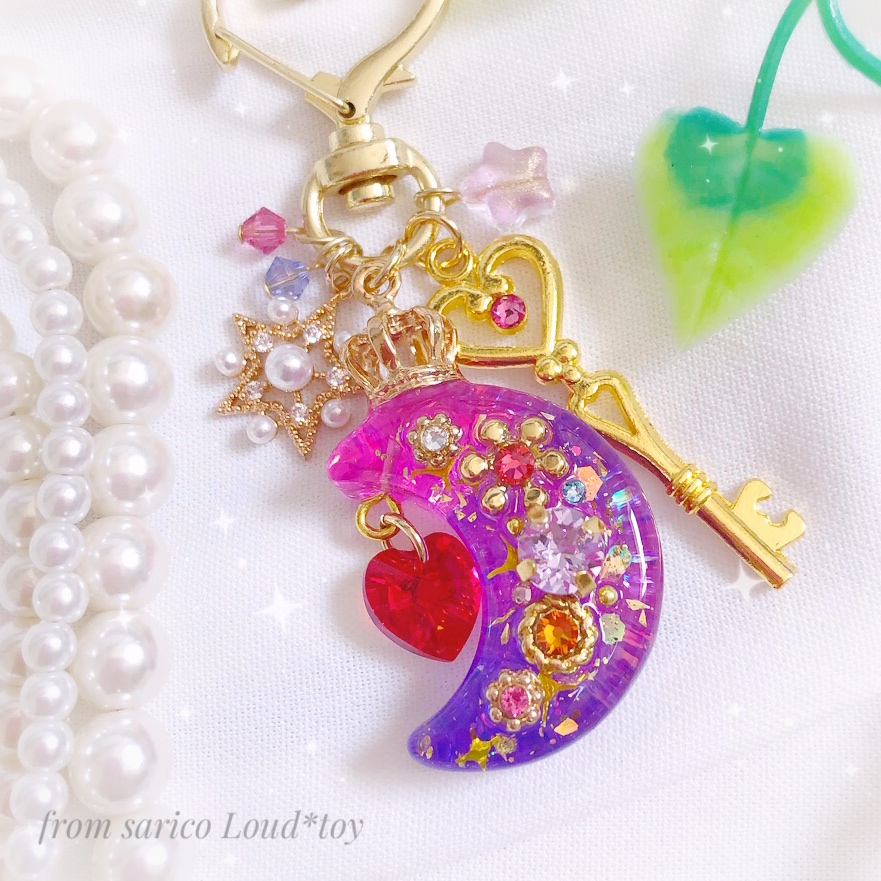 magical お月さまチャーム❤️redの画像2