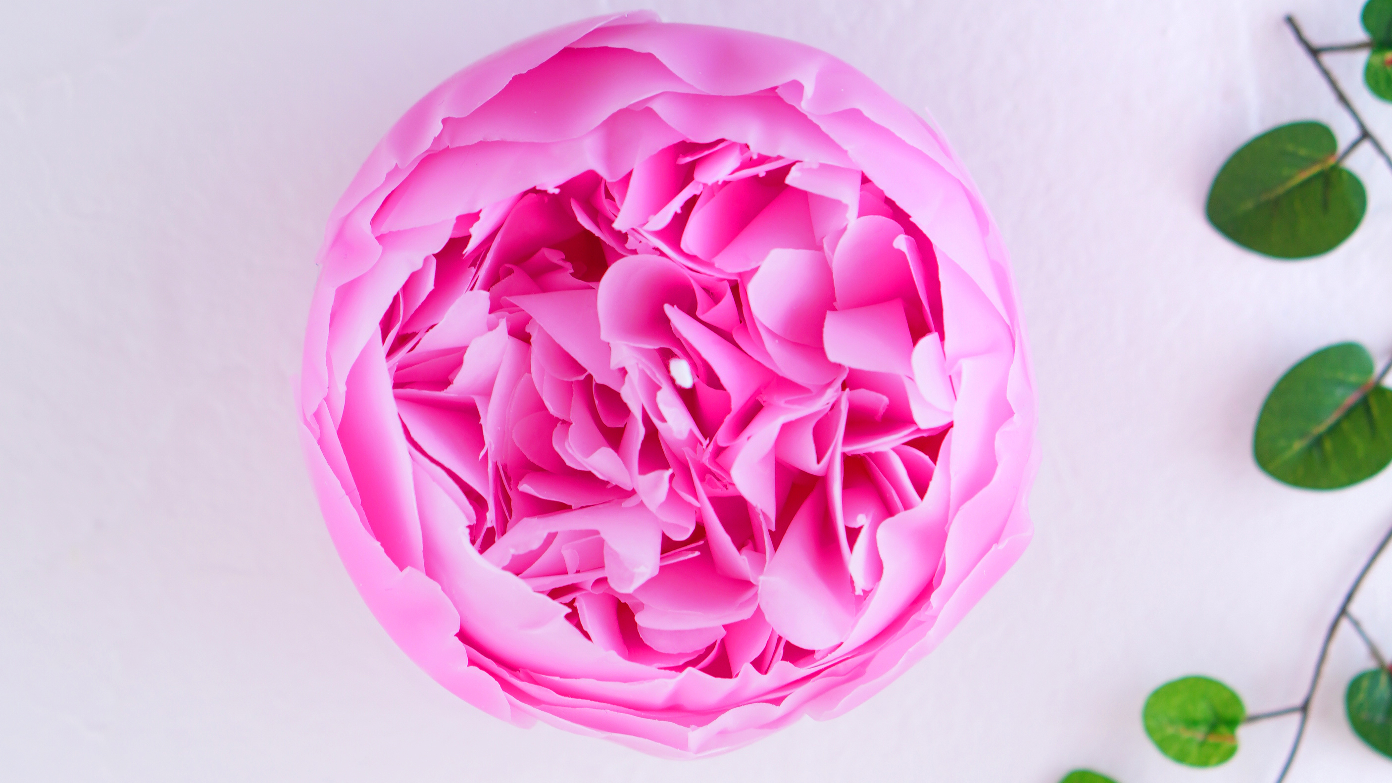 ホロリと溶ける姿が美しいピオニーキャンドル（フリル咲きタイプ・お色が選べます)の画像2