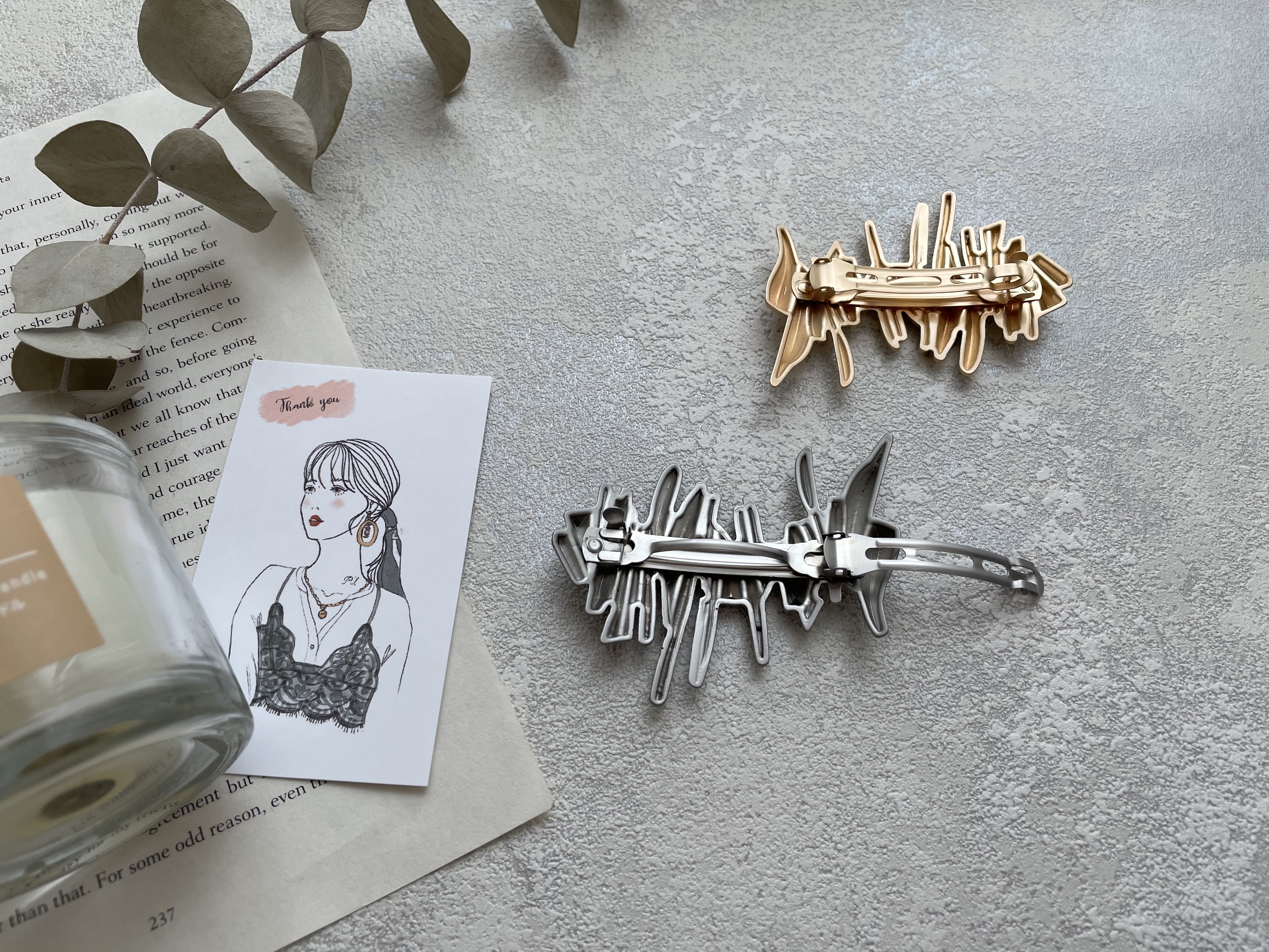 【sale】silverのみ!!ヘアクリップの画像2