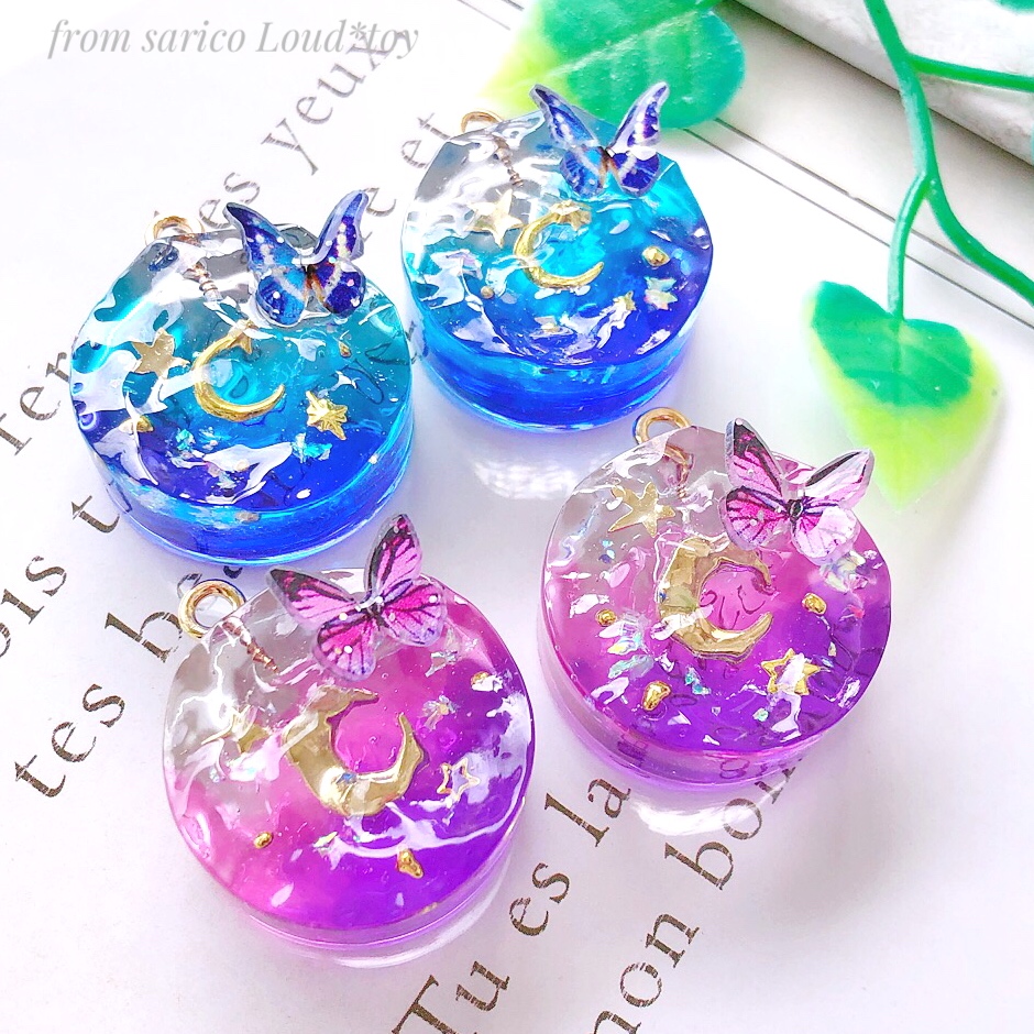 水面の蝶🦋バッグチャーム　blueの画像6