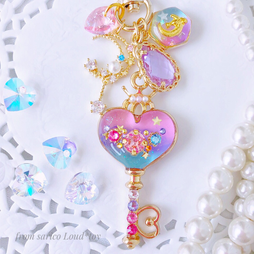 fancy heart鍵チャーム🌙の画像4