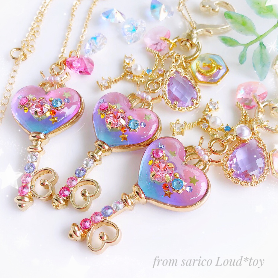 fancy heart鍵チャーム🌙の画像9