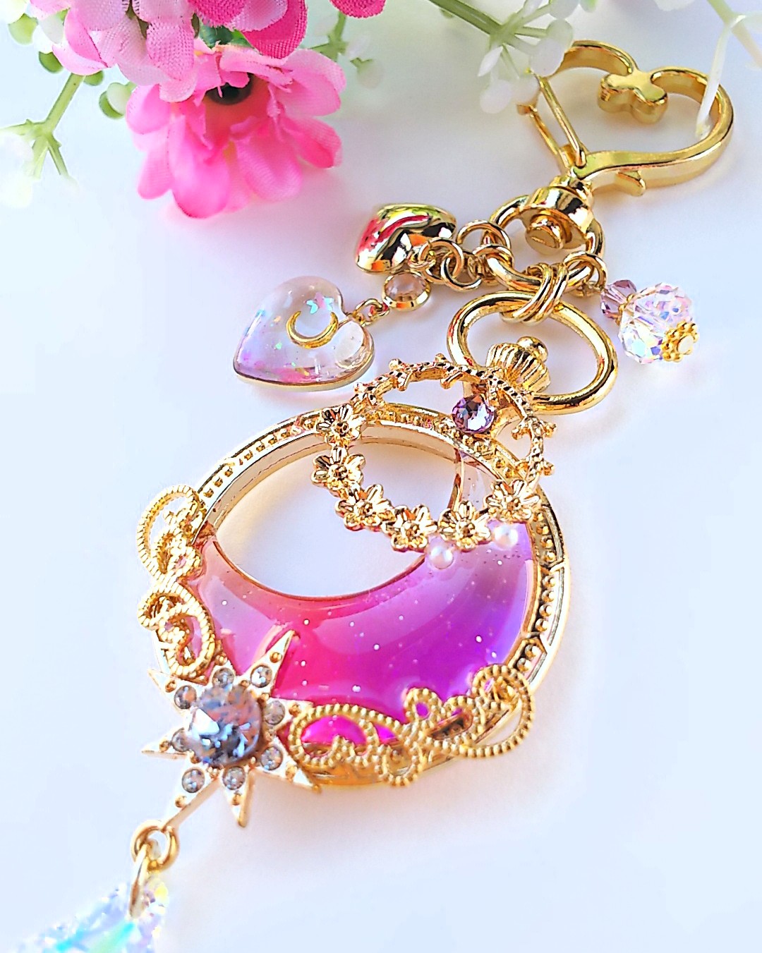 花冠の三日月キーホルダーの画像2