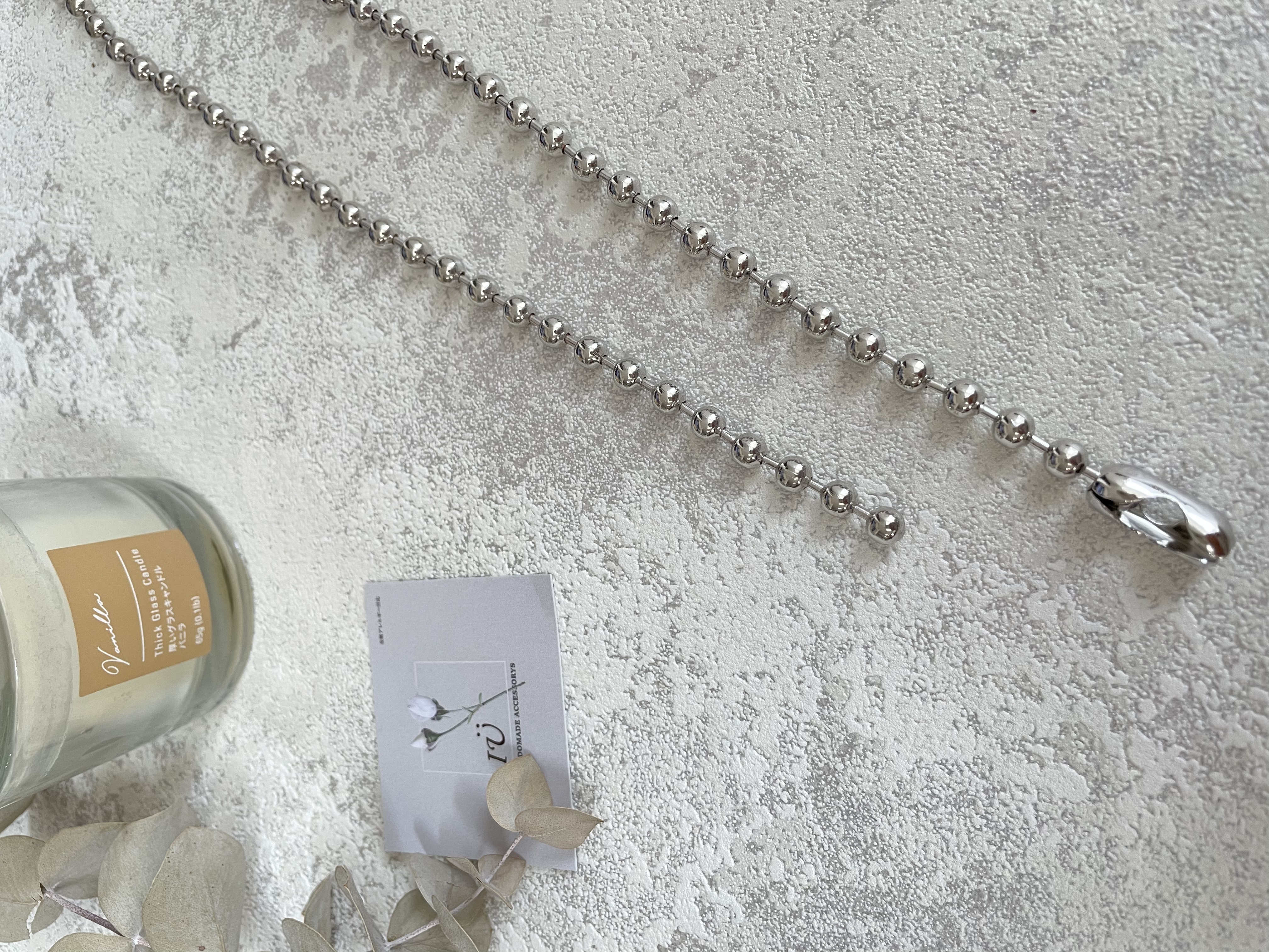 ボールチェーンロングネックレスの画像2