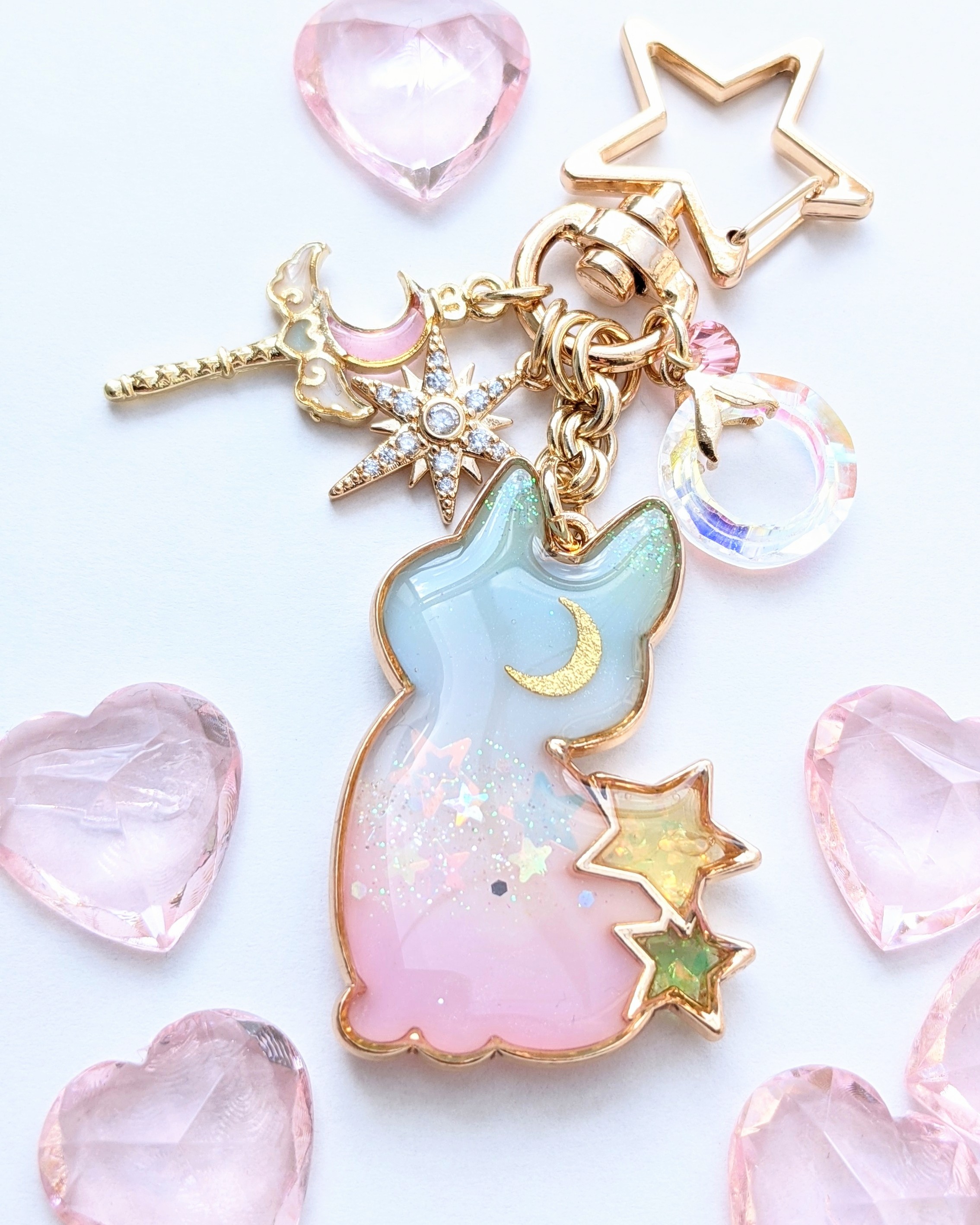 夢色にゃんこのキーホルダー🌜.｡*⭐の画像2