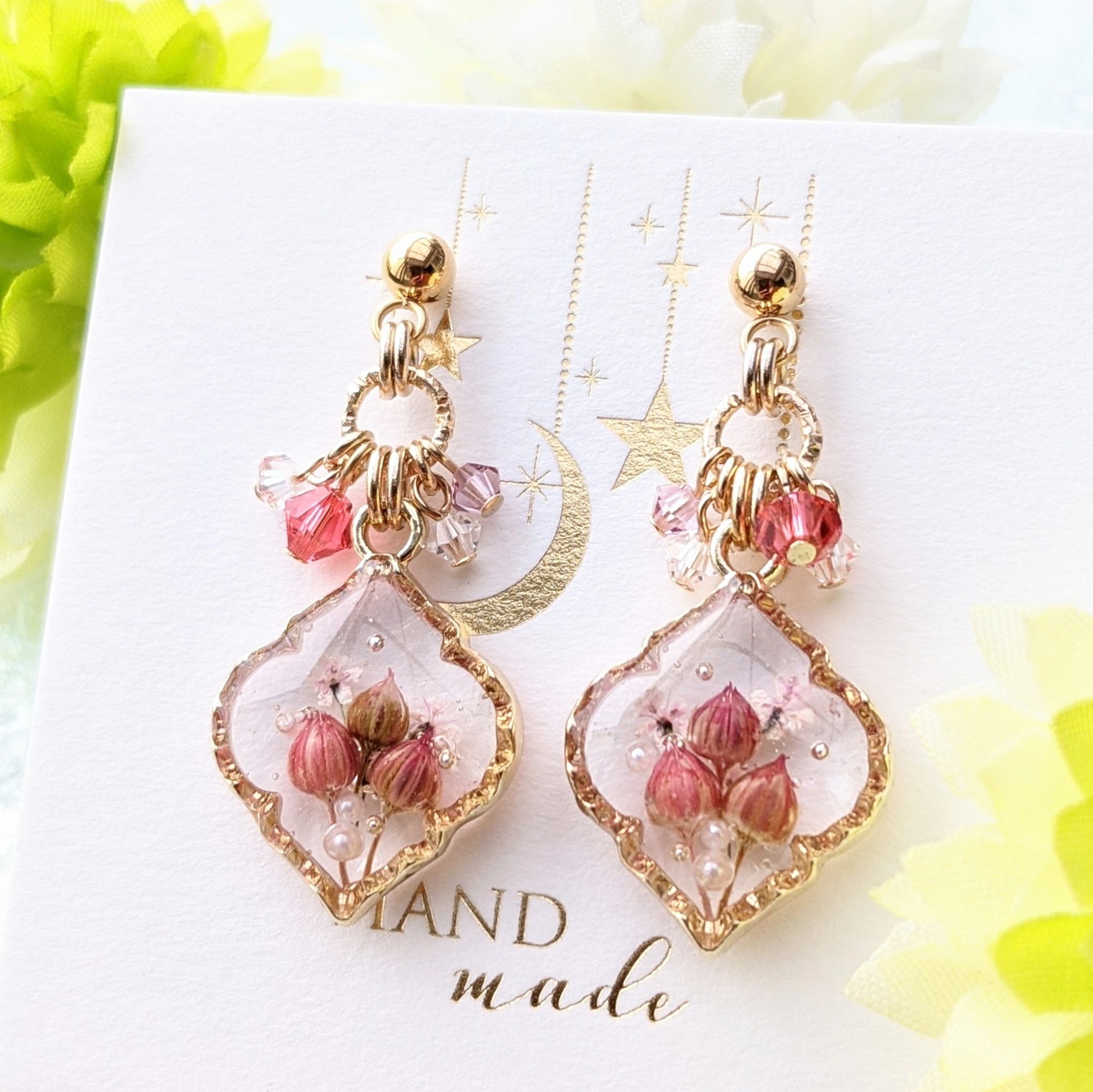 リンフラワーの耳飾り🌼の画像2