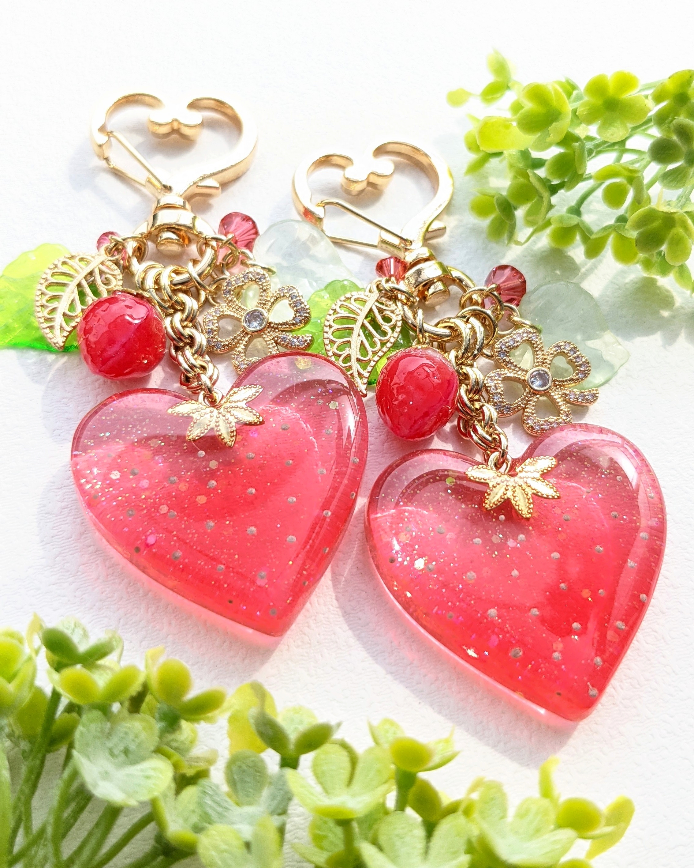 ハート苺のキーホルダー.｡*🍓の画像3