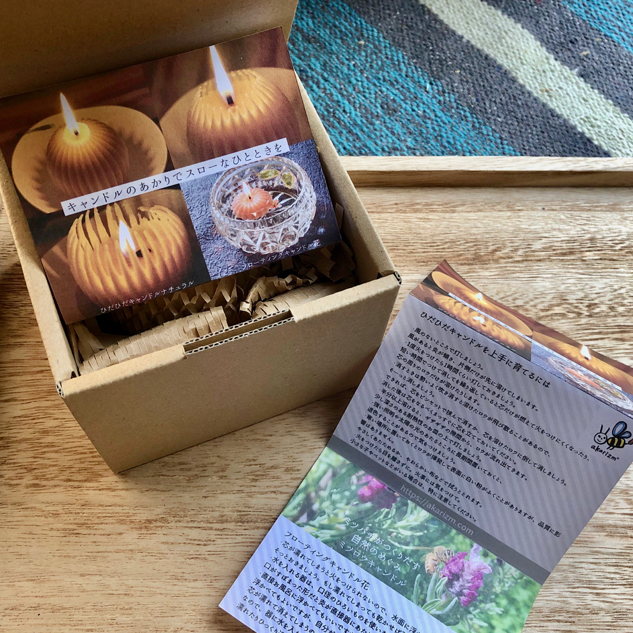 溶けていく姿が美しい、育てるミツロウキャンドルのギフトセットの画像8