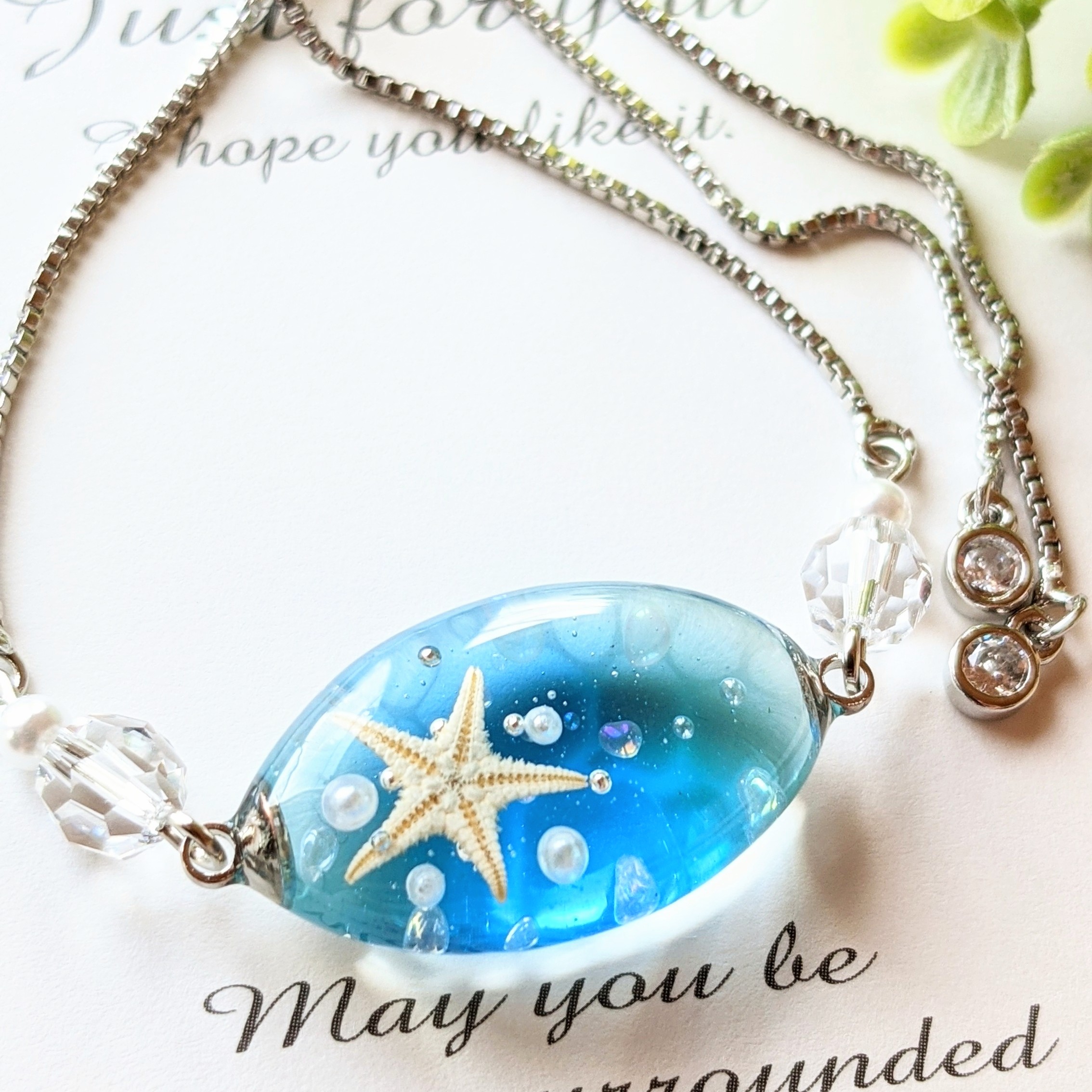 海のブレスレット💙シルバーの画像2