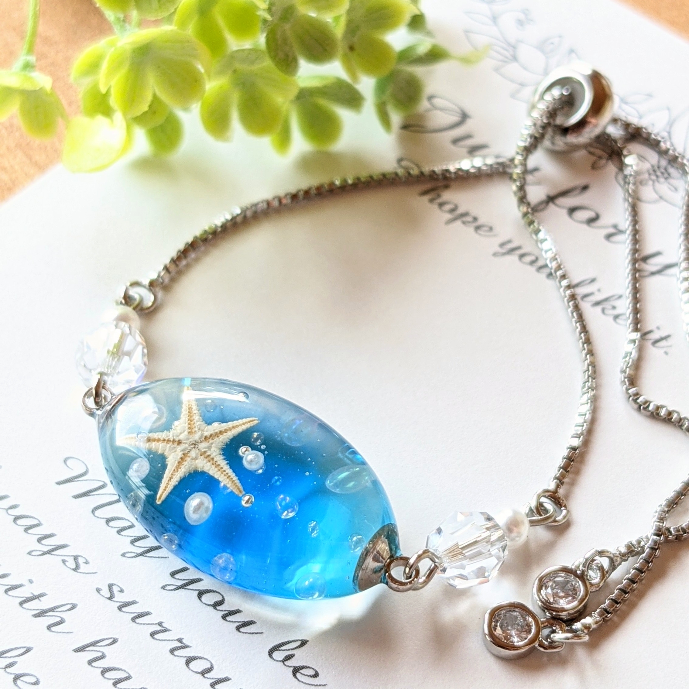 海のブレスレット💙シルバーの画像3