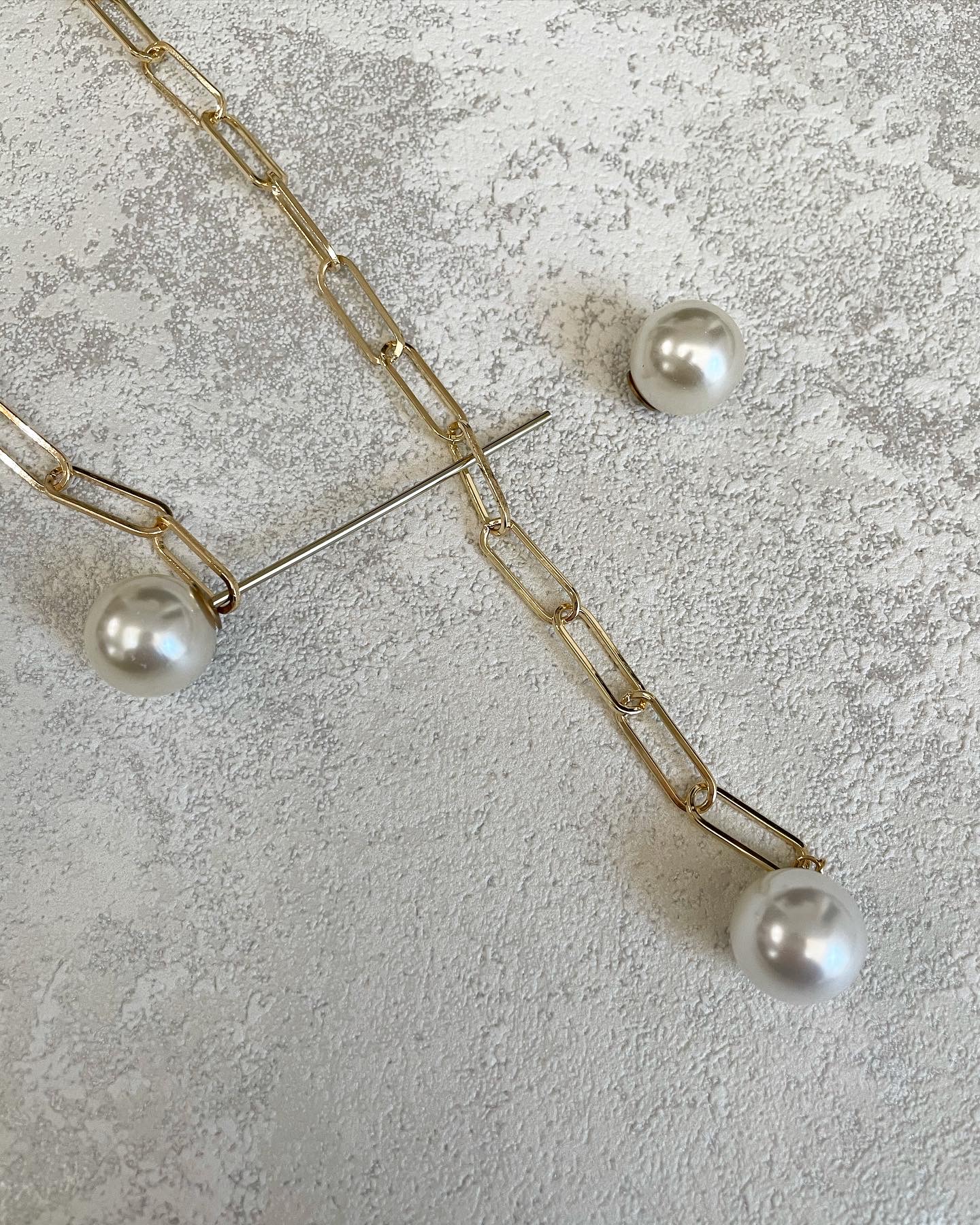 chain pearl necklaceの画像2