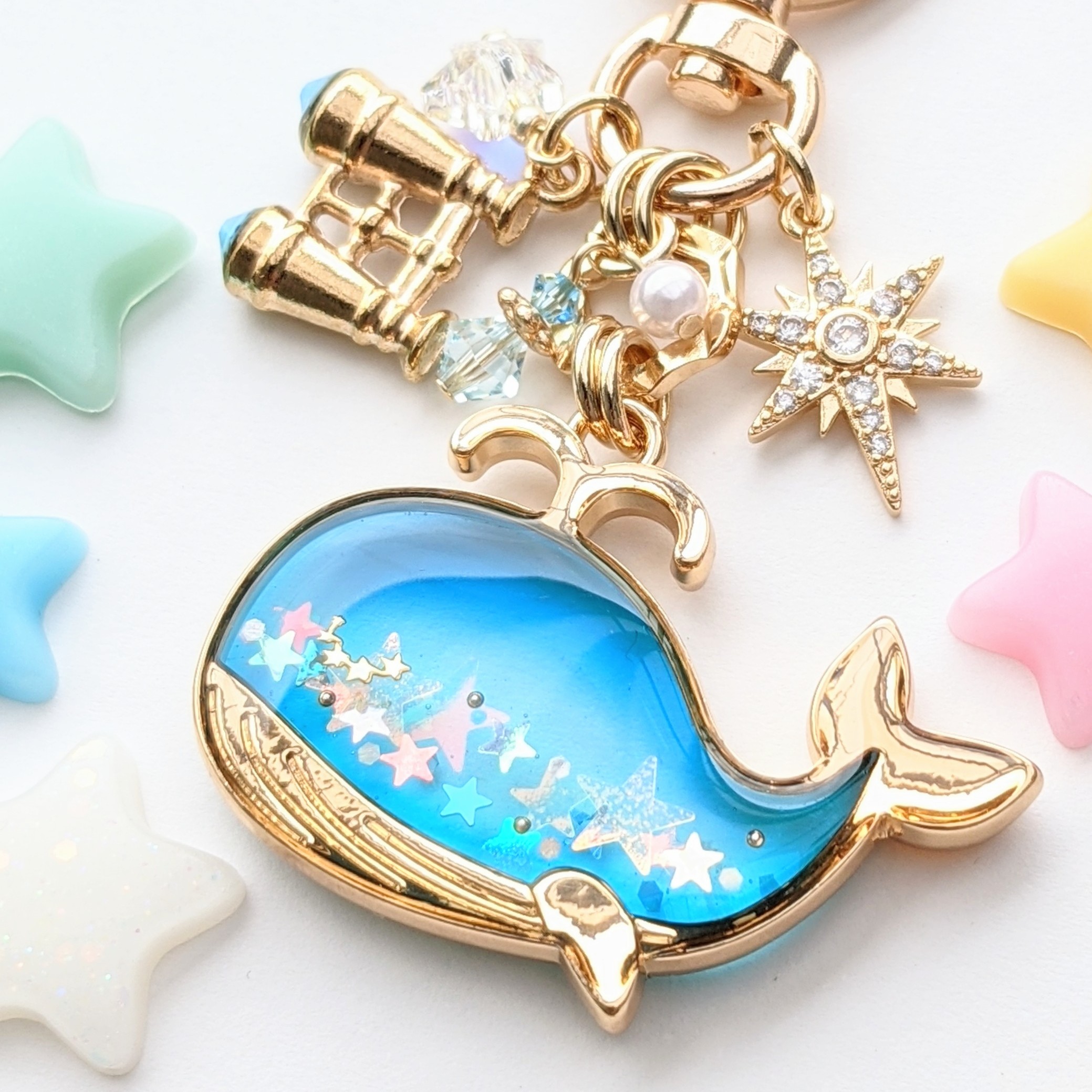 夢くじらのキーホルダー🐳⭐の画像2