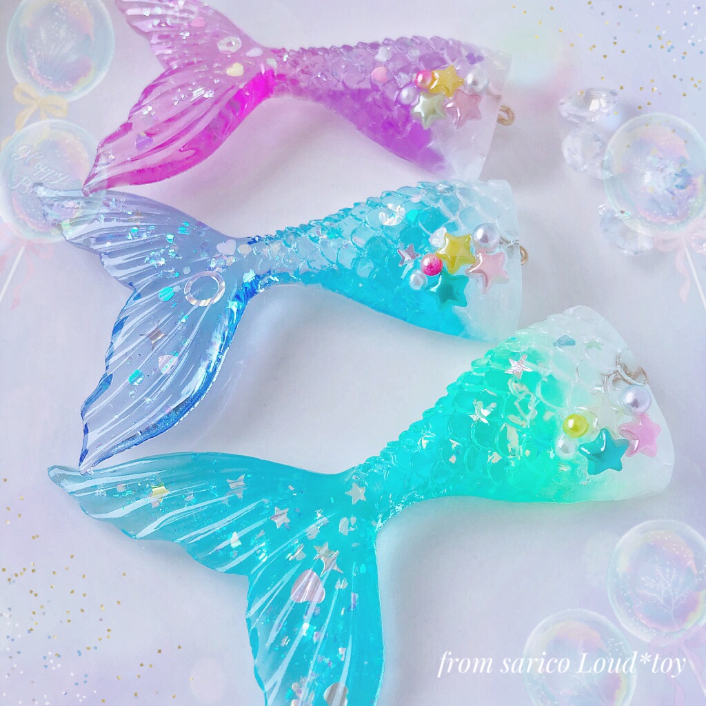 フロートマーメイドワイヤーチャーム🐠🐚メロンソーダの画像3