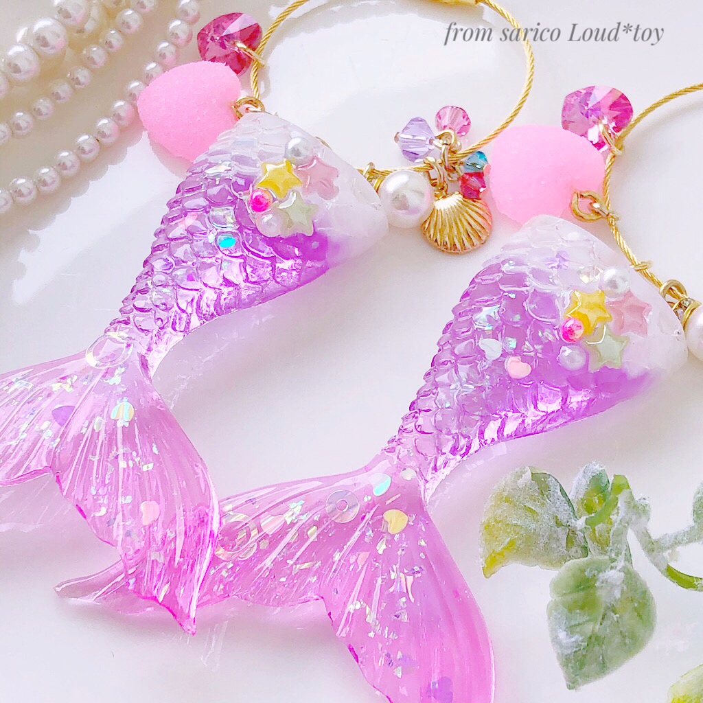フロートマーメイドワイヤーチャーム🐠🐚ベリーの画像2