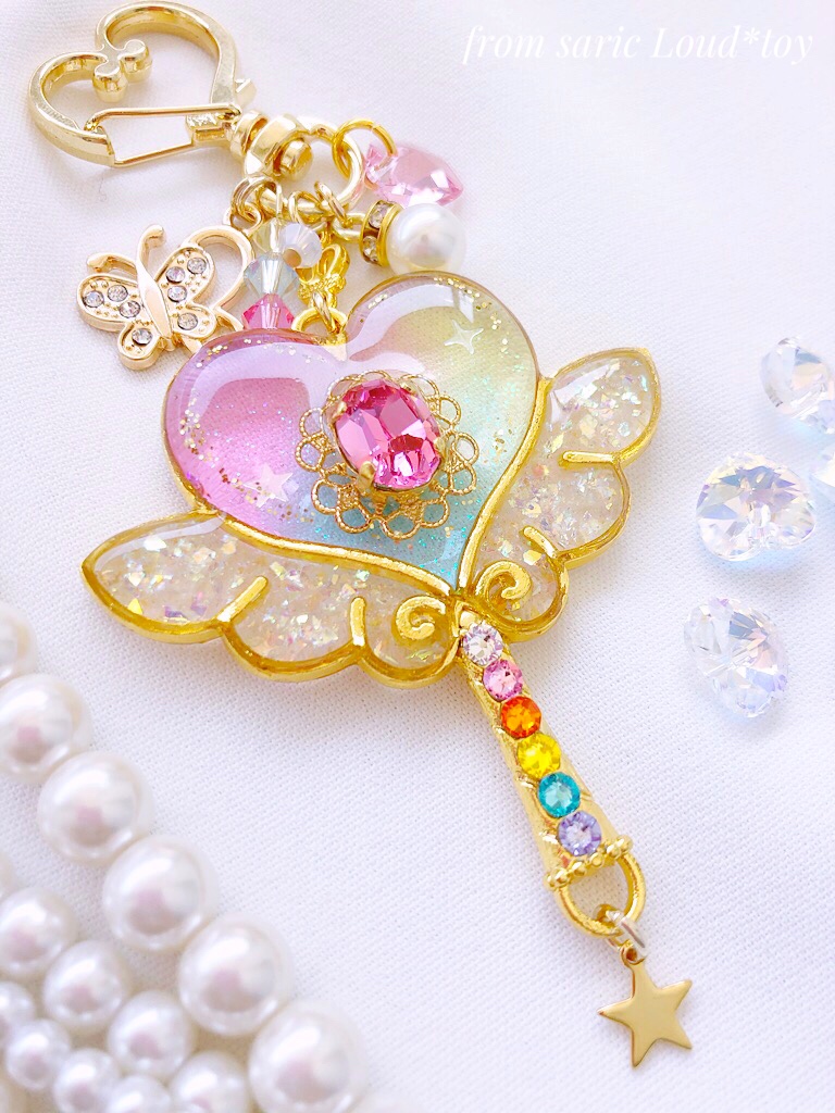 rainbowハートステッキチャーム💗の画像2