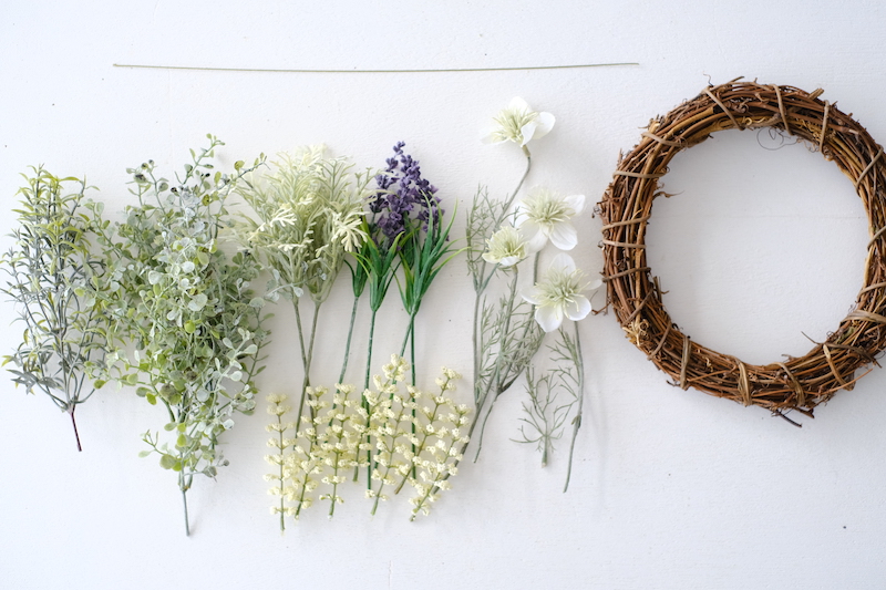 流れるニゲラのリースキットの画像2