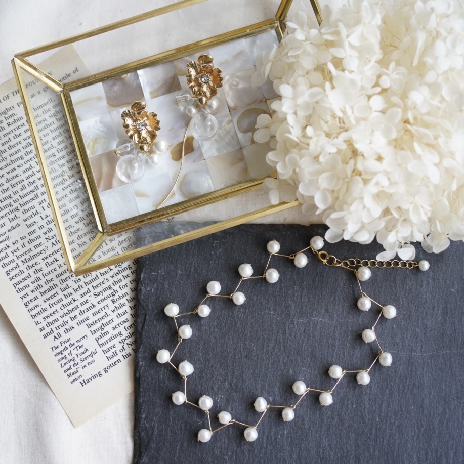 淡水パールのジグザグチョーカーの画像3