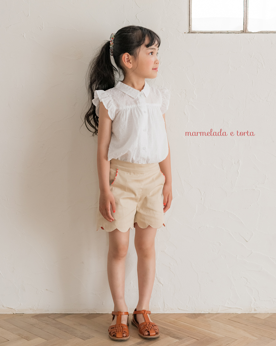 スカラップ のショートパンツ size6　118cmの画像2