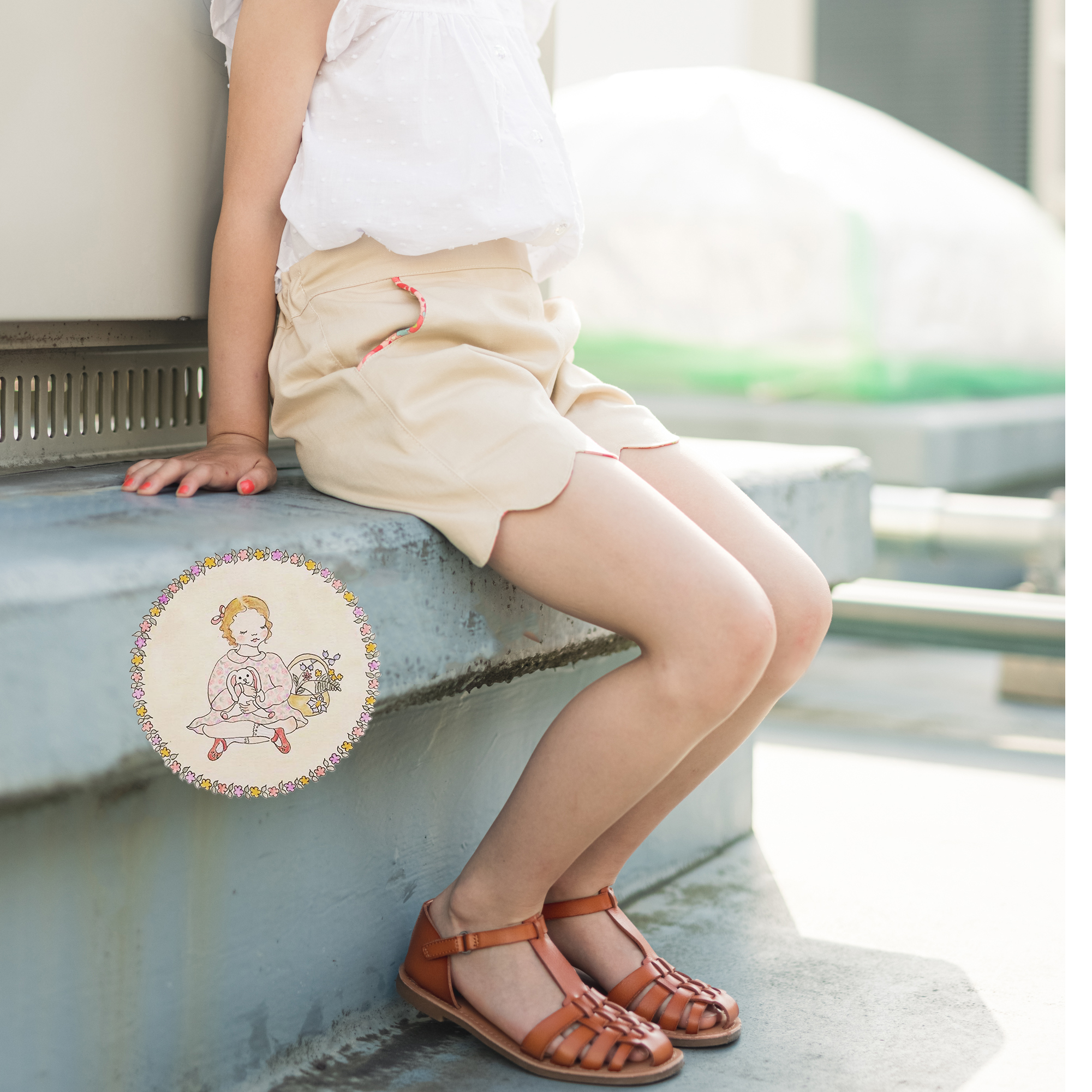 スカラップ のショートパンツ size6　118cmの画像5