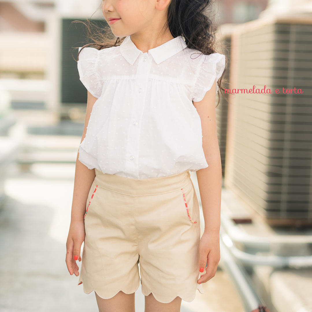 スカラップ のショートパンツ size6　118cmの画像8