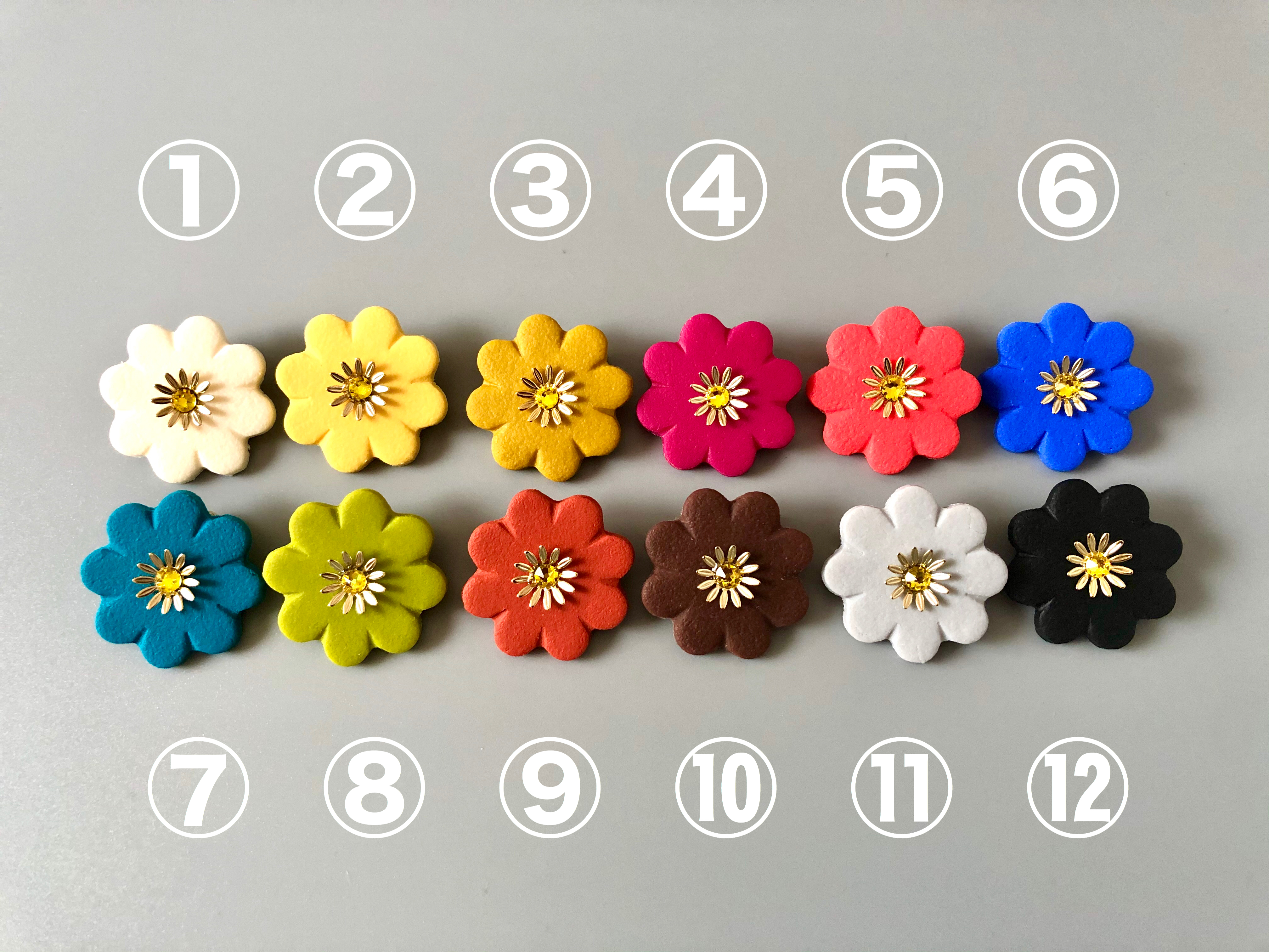 初級者向けお花のブローチ手づくりキットの画像2