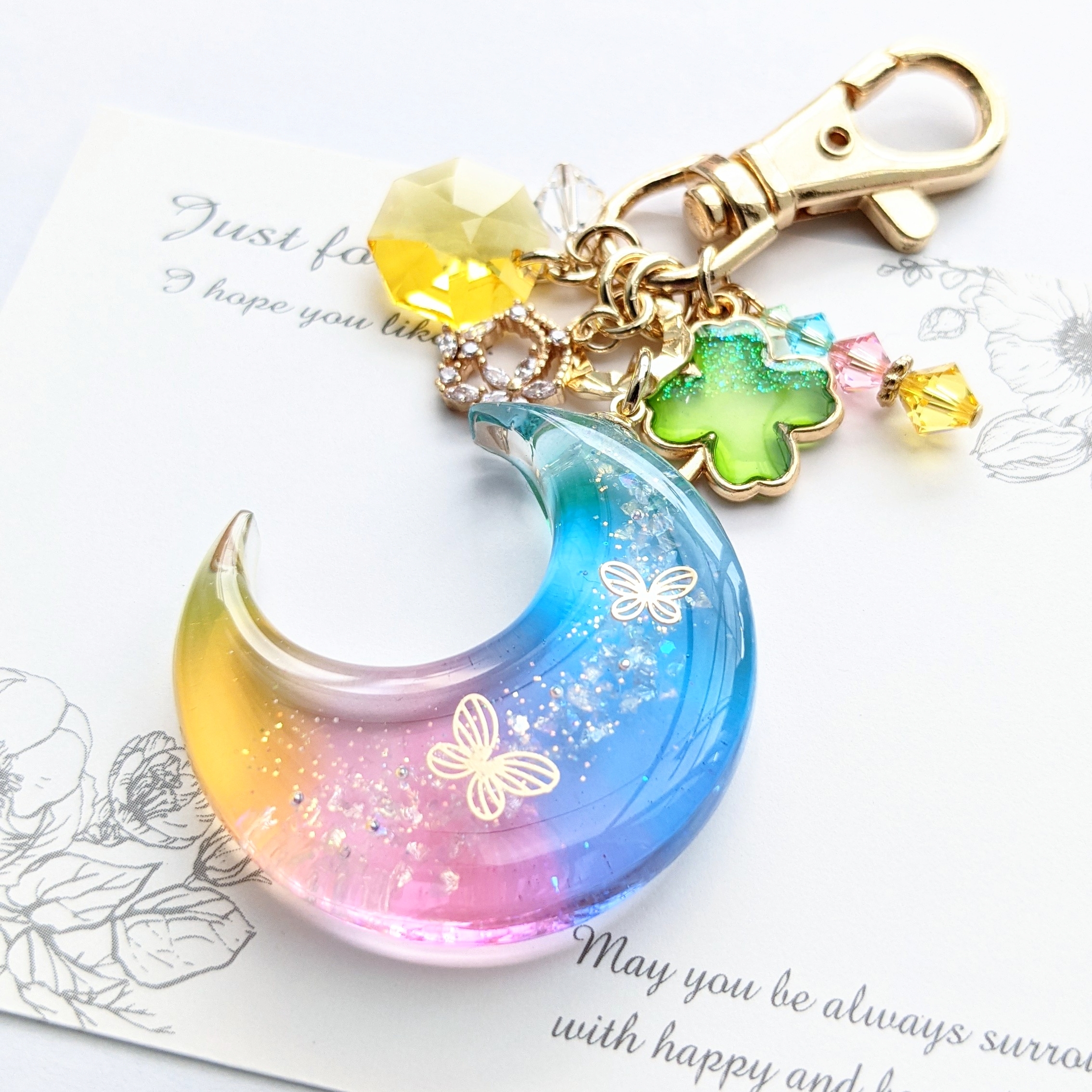 七色の三日月キーホルダーの画像3
