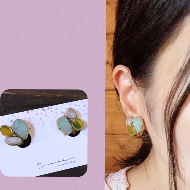 アゲートスライス💜3色小粒ちゃんの画像4