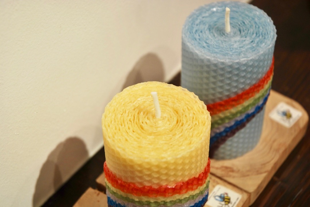 蜜蝋レインボーキャンドルの画像4