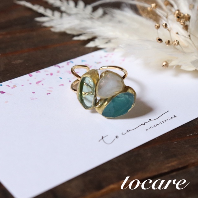 アゲートスライスリング♡の画像2