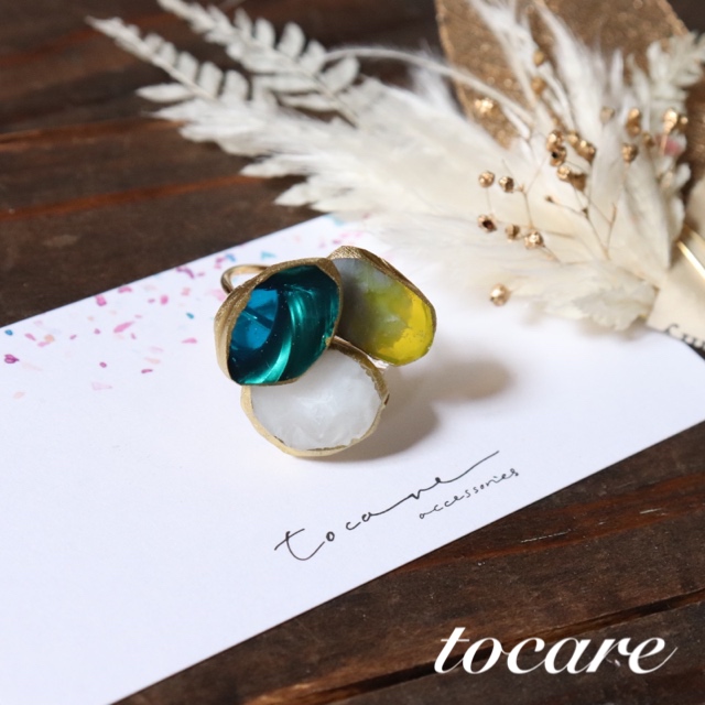 アゲートスライスリング♡の画像3