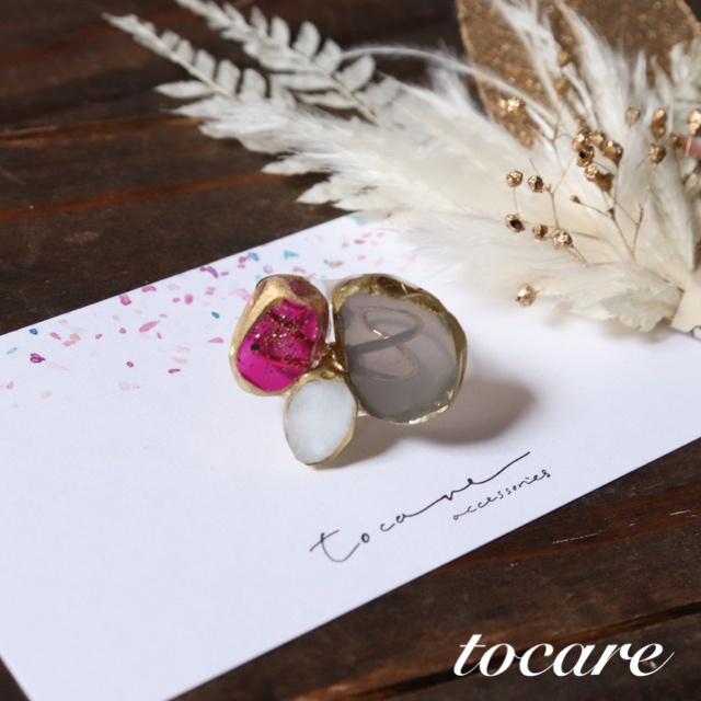 アゲートスライスリング♡の画像4