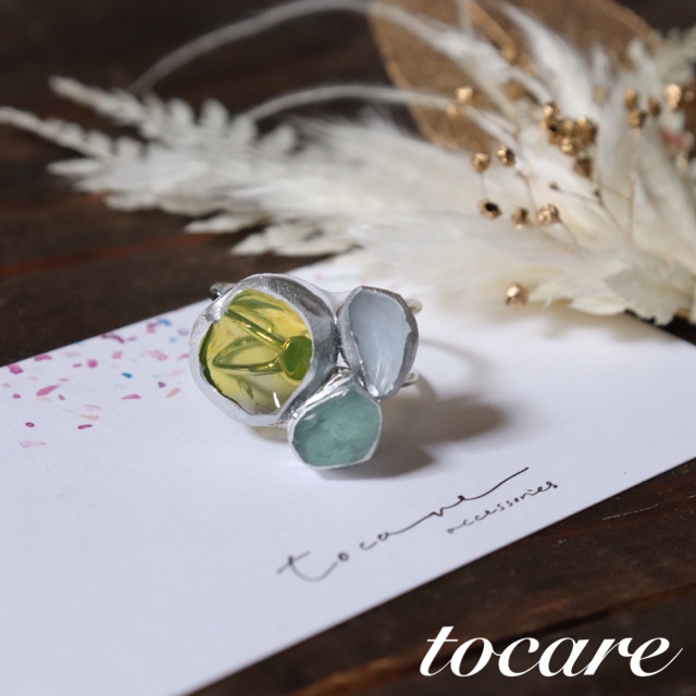 アゲートスライスリング♡の画像7