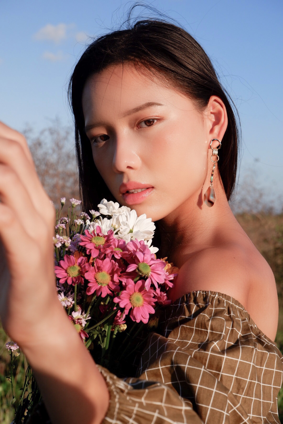 Gold leaf long piercing の画像2