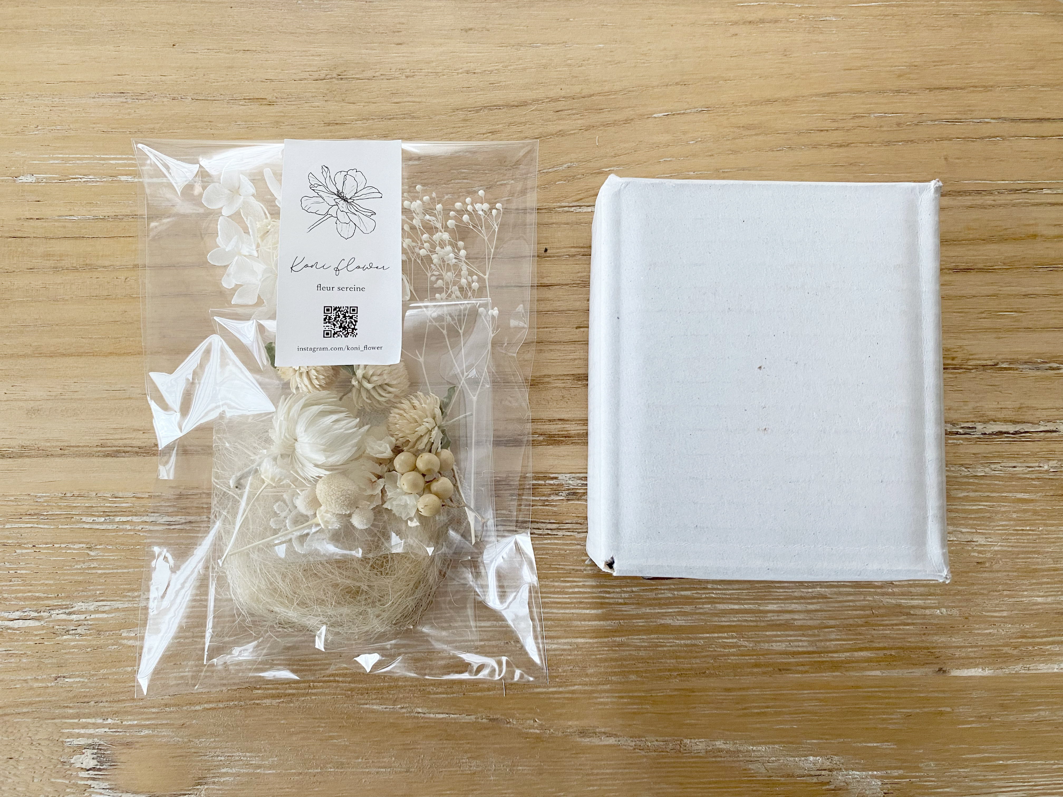 【手作りキット】六角ガラスボックスのリングピローivoryの画像3