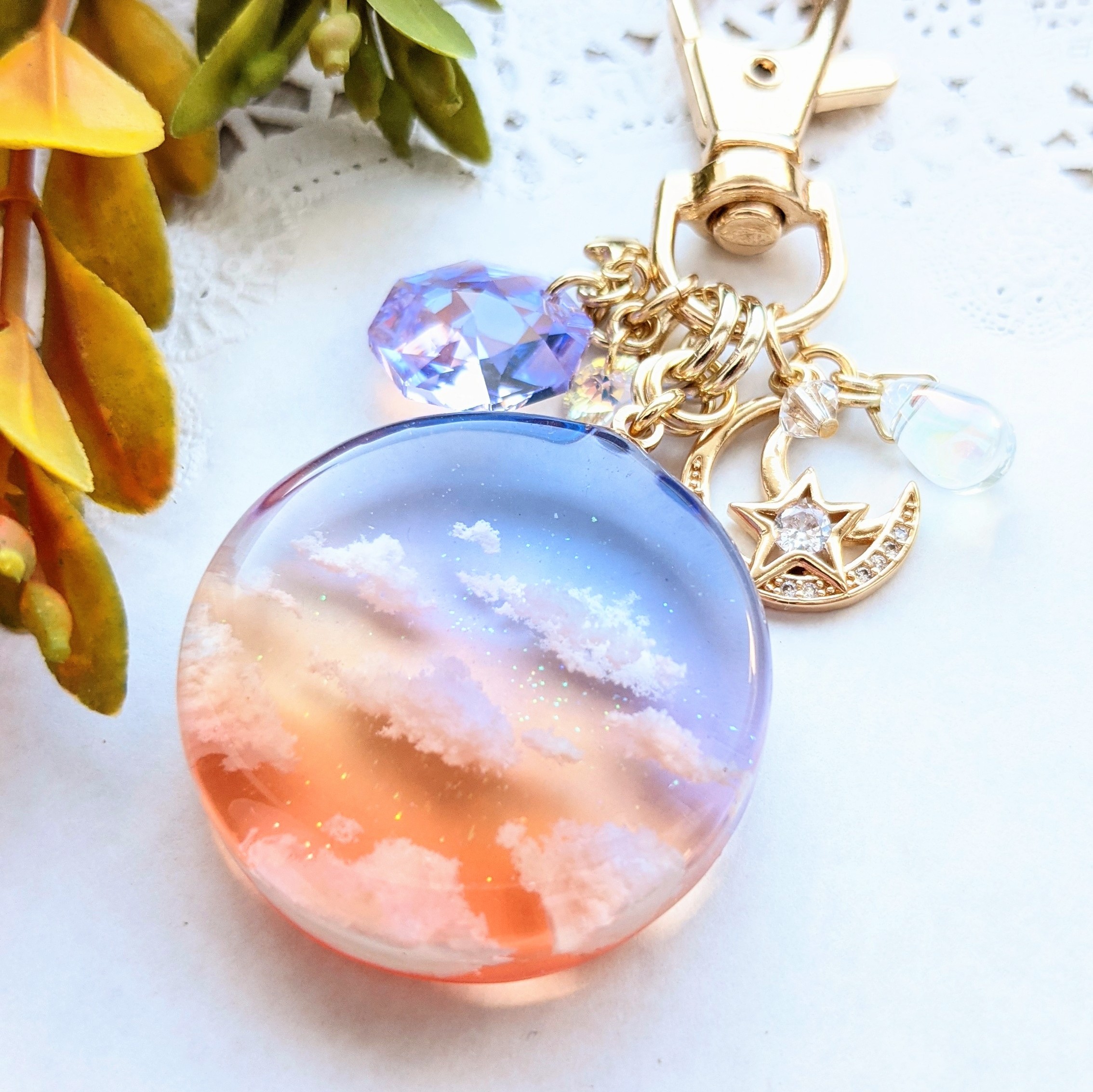 夕焼け空のキーホルダーの画像2